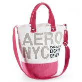 AERO NYC EST 87 COLORBLOCKED CANVAS TOTE