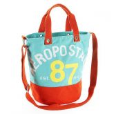 AERO EST 87 COLORBLOCKED CANVAS TOTE